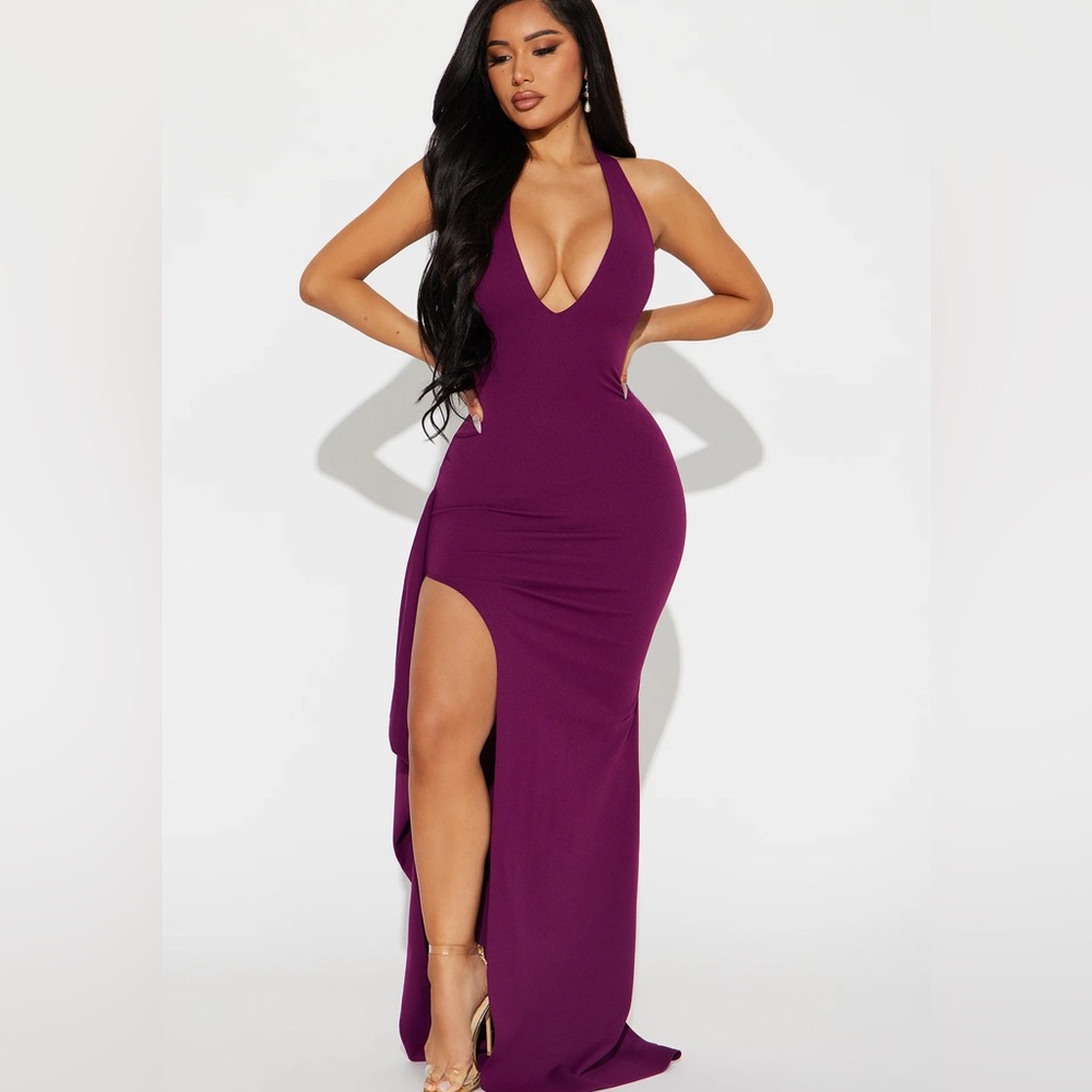 Fashion Nova Purple Maxi Dress